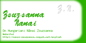 zsuzsanna nanai business card